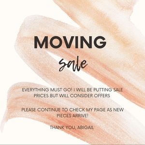 Moving Sale!
